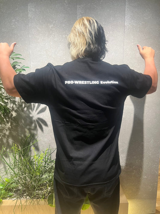 プロレスリングEvolution Tシャツ (黒)